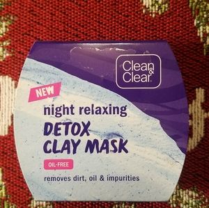 Night relaxing detox clay mask